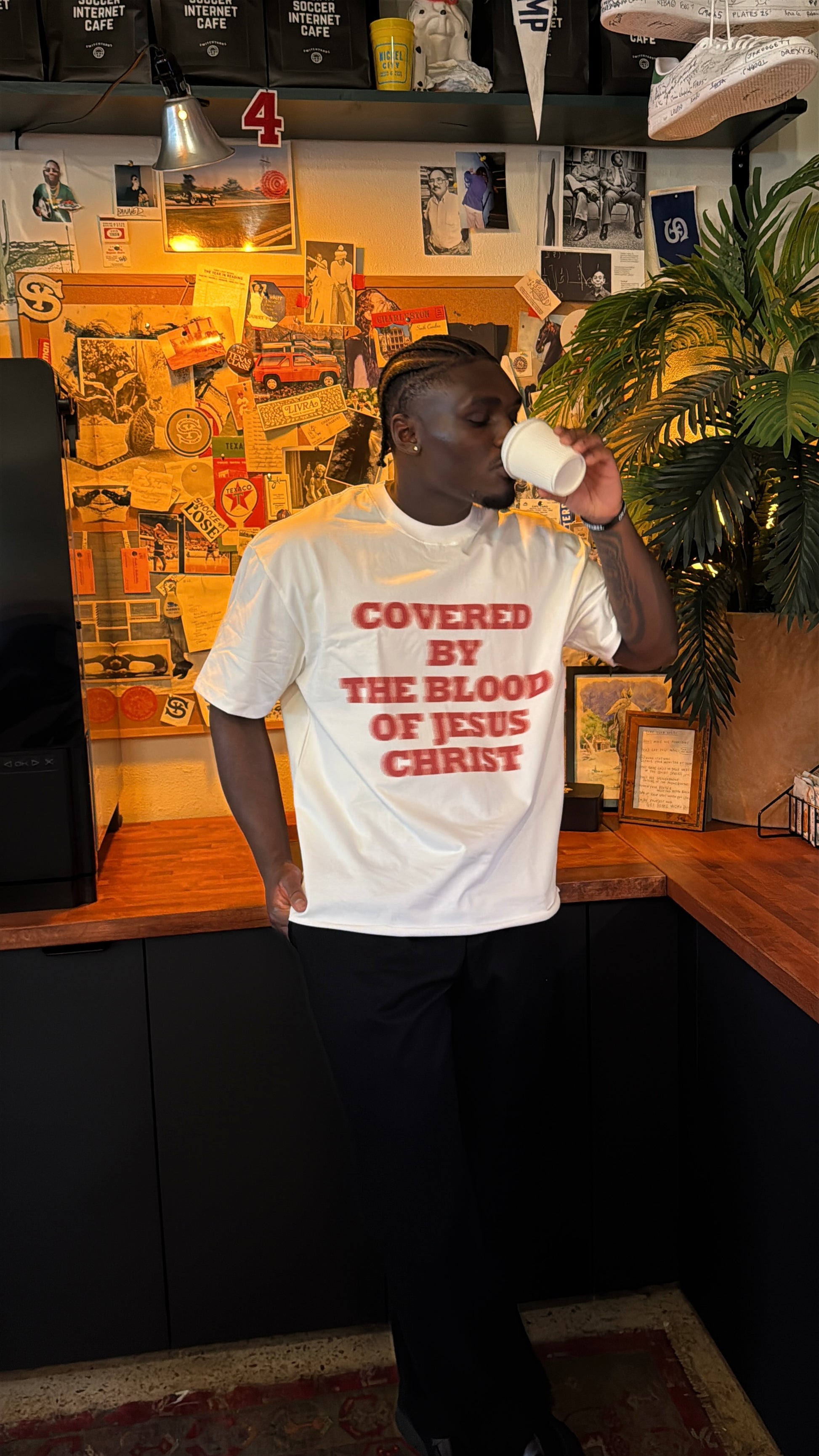 Covered By The Blood Tee - 365 Agape Apparel
