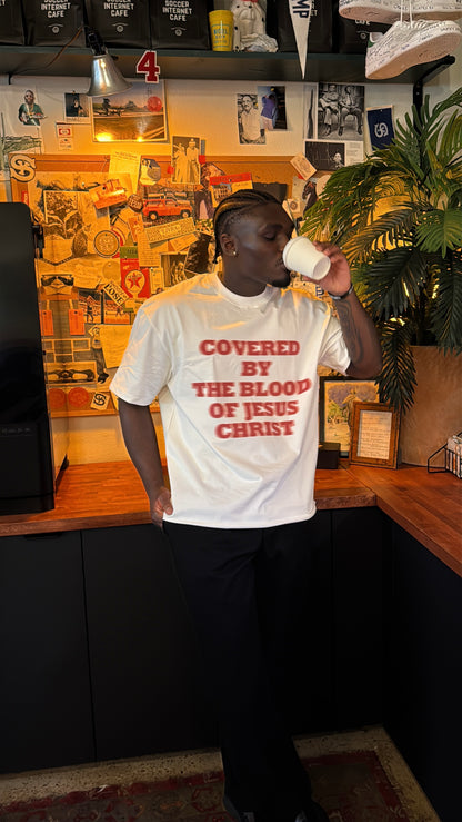 Covered By The Blood Tee - 365 Agape Apparel